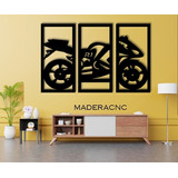 Cuadro Decoracion Moto R1 Madera Mdf 6mm Pared Hogar 