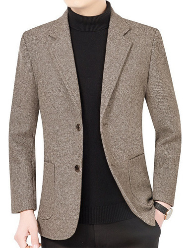 A * Saco Blazer Hombre Moda Formal Confort Slim Fit Dos Botón