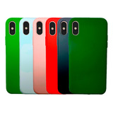 Capa Aveludada Proteção Capinha Case Compatível iPhone X Xs 