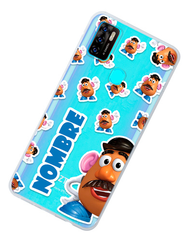 Funda Para Zte Cara Papa Toy Story Personalizado Nombre