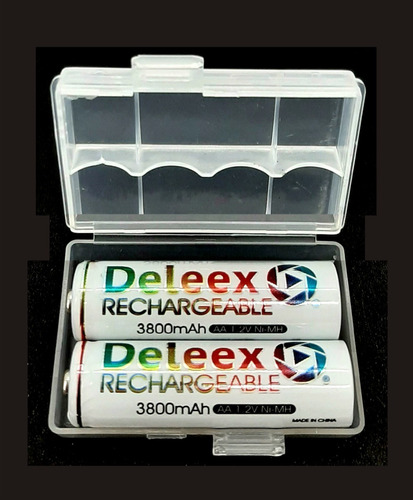 Pila Recargable X2 Unidades Doble A. De 1.2 Volts 3800 Ma/h