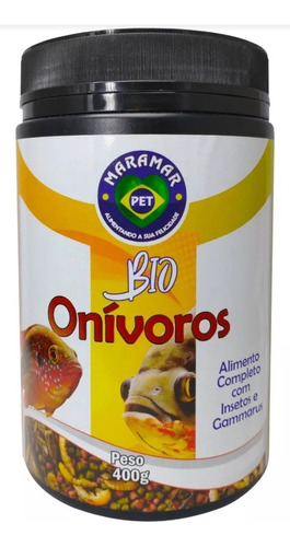 Ração Maramar Bio Onívoros C/insetos E Gammarus 400gr