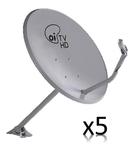 5 Antenas Banda Ku 60cm ( Sem Cabo, Sem Conector E Sem Lnb )