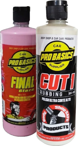 Pulimento Cut1 + Abrillanta Final Glaze 250ml + Envio Gratis