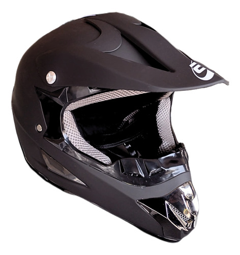 Casco Tipo Cross Liso Deportivo Para Motocross, Atv, Scooter