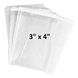 200 Pcs 3x4 Crystal Clear Resealable Recloseable Cellophane/