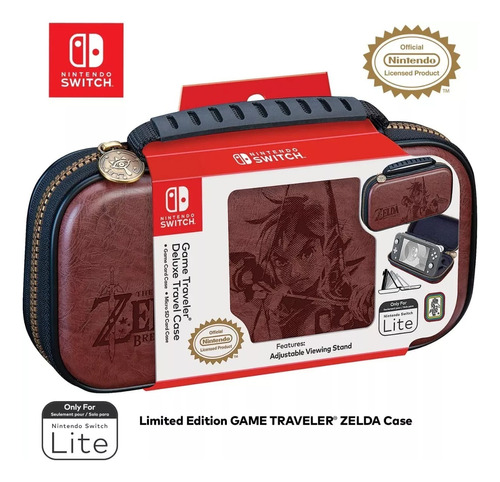 Estojo Case Traveler Oficial Zelda P/ Nintendo Switch Lite 