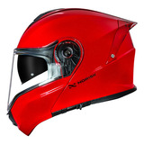 Capacete Escamoteável Norisk Motion Monocolor Vermelho Tamanho Do Capacete 62/xl