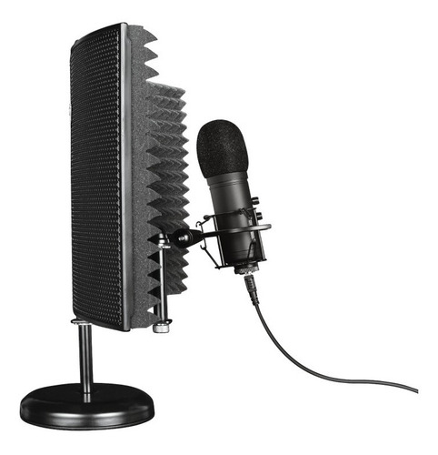 Micrófono Profesional Con Pantalla Absorbente Gxt 259 Rudox Color Negro