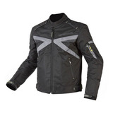 Campera Moto Ninetoone Cordura Volt Negro Gris En Teo Motos