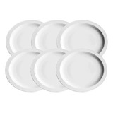 Set X6 Plato Postre Tavola 19cm Porcelana Verbano