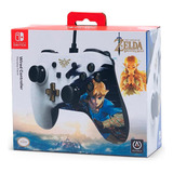 Controle Nintendo Switch Powera Color Branco/preto Edição Especial Zelda