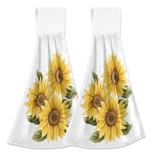 Boccsty Girasol Colgando Toallas De Cocina 2 Piezas Primaver