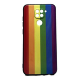 Para Xiaomi Redmi Note 9 - Carcasa Silicona - Arcoiris