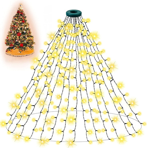 Luces De Árbol De Navidad, 400 Luces Led De 6.6 Pies X 1 [u]