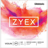 Encordado Violin 4/4 D'addario Zyex Sintetico-dz310s 4/4m