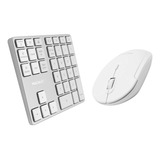 Teclado Numerico Y Mouse Para Pc Inalambrico | Blanco