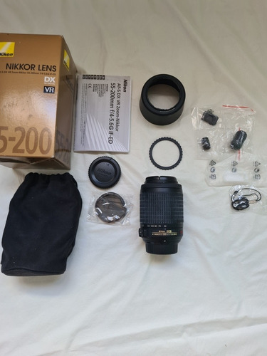 Nikkor Nikon Lente 55-200mm Af-s Dx Vr Zoom F/4-5.6g If-ed 