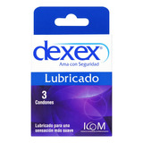 Condones Dexex Lubricado 3 Unidades