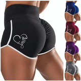 Short Licra Deportiva Gym Levanta Pompa Elásticos Yoga Playa