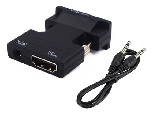 Adaptador Convertidor Hdmi A Vga - Hdmi Hembra / Vga Macho