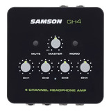 Amplificador De Auriculares Samson Qh4 De 4 Canales