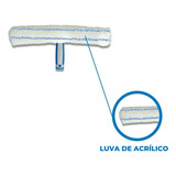 Luva Refil Bralimpia Rodo Combinado Limpador De Vidros 25cm 