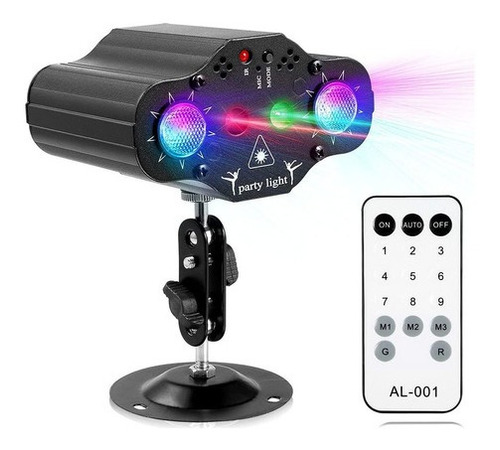 Mini Proyector Holográfico Láser Con Luces Rgb Home Party Dj
