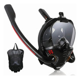 Máscara Snorkel De Buceo De Cara Completa Doble Tubo