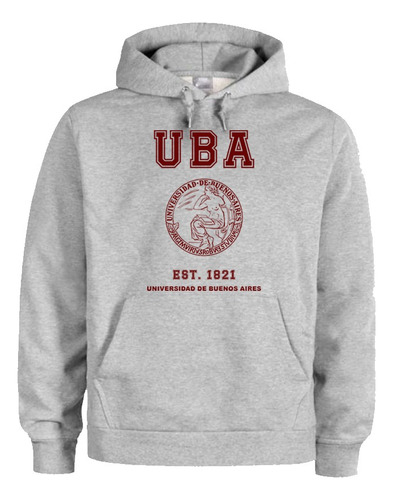 Buzo Canguro Universidad Nacional Buenos Aires Uba Unisex J