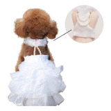 Seis Vestido De Boda Para Perro, Traje De Novia Con Collar .