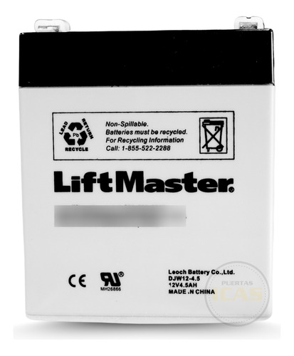 Batería 485lm Para Liftmaster, Merik, Chamberlain.!original!