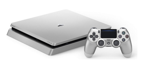 Ps4 Slim 500gb Prata Seminovo + 4 Jogos + Joistick 