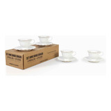 Pocillo Y Plato Anne Borde Dorado 110mlset4 Ambiente Gourmet