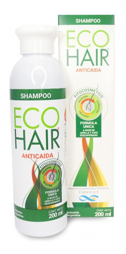 Shampoo Eco Hair Anticaída Triple Acción 200ml Cabello Pelo
