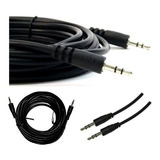 Paquete Con 5 Cables Auxiliares Plug 3.5 De Audio 6 Metros