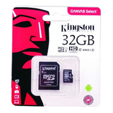 Memoria Kingston Sdcs  Canvas Select C/adaptador Sd 32gb