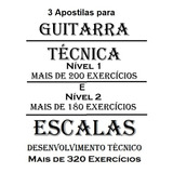 Apostilas Violão Guitarra  3 Volumes - Escalas E Técnicas