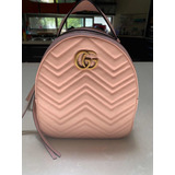 Bolsa Gucci Gg Marmont Rosa Original (usada)