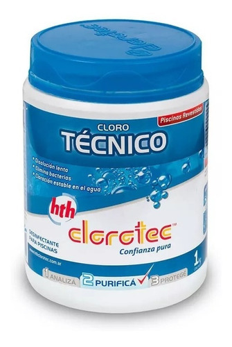 Cloro Tecnico Granulado Disolucion Lenta Clorotec 1kg