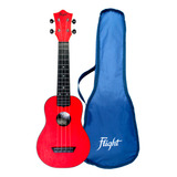 Flight Ukelele Soprano Tus-35 Rojo