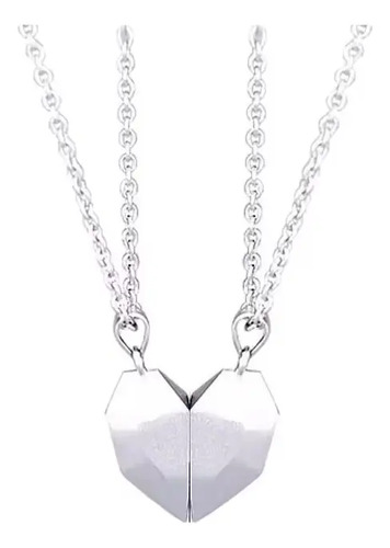 2 Collar Pareja, Corazón Magnético,regalo Amor Novia Amistad