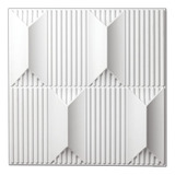 Paneles Para Pared Decorativo Blanco (12 Unidades)