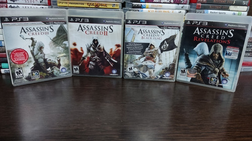 Assasin's Creed Coleccion Ps3 2, 3, 4 Revelation Fisico 