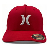 Gorra Hurley Cerrada 100% Original, Roja Y Logo Blanco