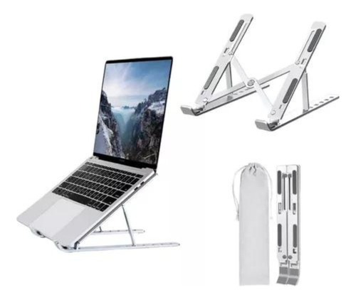 Suporte De Notebook Articulado Aluminio Dobrável Ergonomico