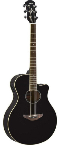 Guitarra Electroacústica Yamaha Apx600 Para Diestros Black Palo De Rosa Brillante