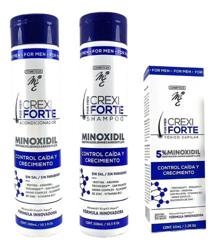 Kit Crexiforte Minoxidil 5%