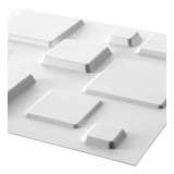 1 Placa/panel Pvc 3d Antihumedad Pvc Pared 50x50 Squares