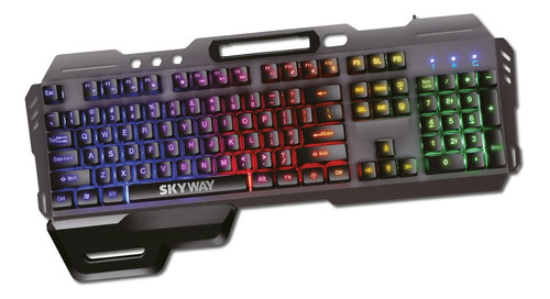 Teclado Gamer Multicolor Madness Led De 7 Colores